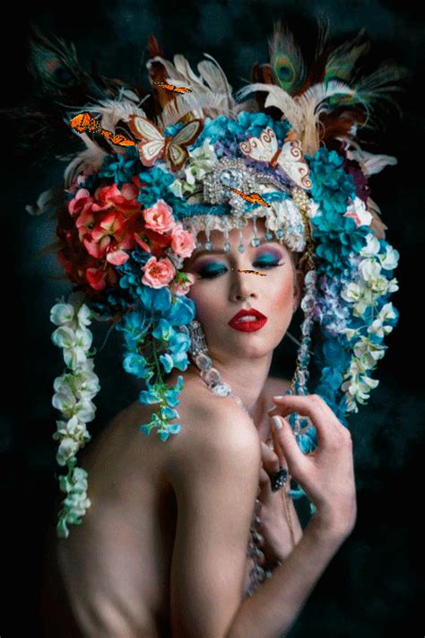 Portrait Photography, Fashion Photography, Floral Headdress ...