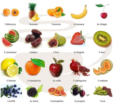 Italian fruits names | Basic italian, Learning italian, Italian lessons