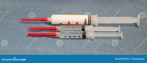 Generic Anesthesia Drugs in Three Syringes Stock Image - Image of relaxant, horizontal: 82738195