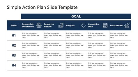 Simple Action Plan PowerPoint Template