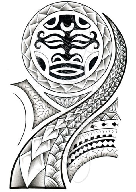 Polynesian 3/4 sleeve 02-A by dfmurcia on @DeviantArt Maori Tattoos, Tribal Tattoos, Ta Moko ...