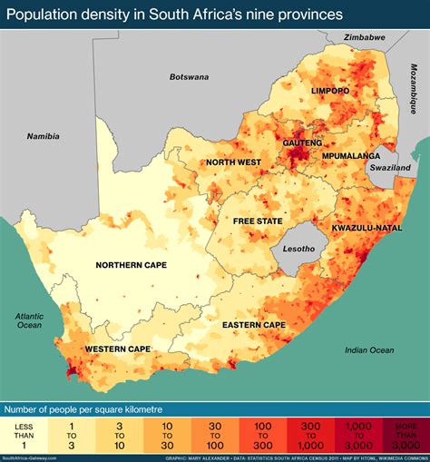 South_Africa_population_density_provinces - South Africa Gateway