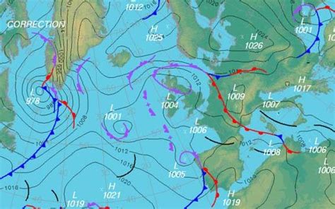 Synoptic weather charts - Weather and climate