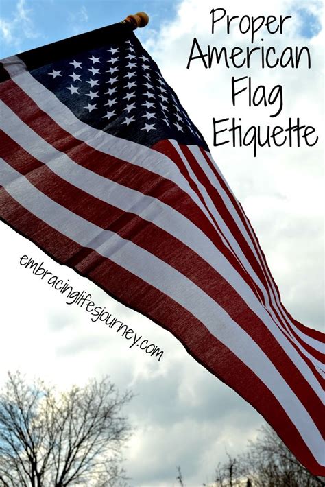 Proper American Flag Etiquette | American flag etiquette, Flag ...