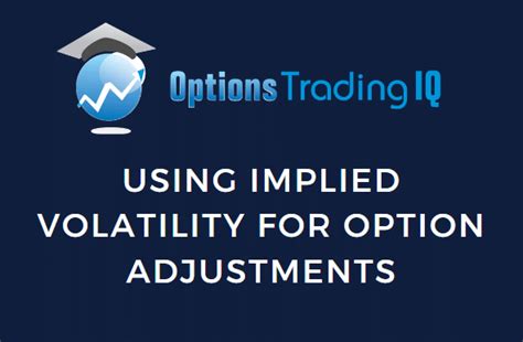 Using Implied Volatility for Option Adjustments