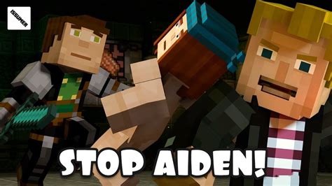 STOP AIDEN! The LOSER Returned Minecraft Story Mode Season 2 - YouTube