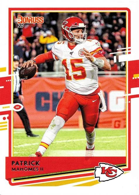 Amazon.com: 2020 Panini Donruss #1 Patrick Mahomes Football Card Chiefs ...