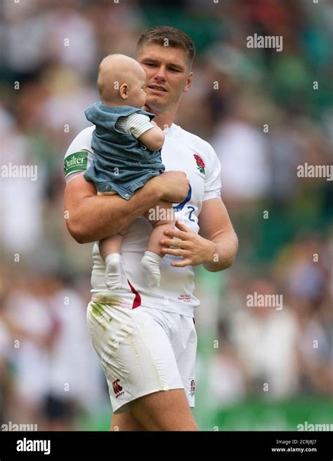 England Captain Owen Farrell walks around the pitch at the end of the match applauding the ...