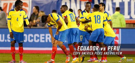 Ecuador vs Peru 2016 Copa America Group B Predictions