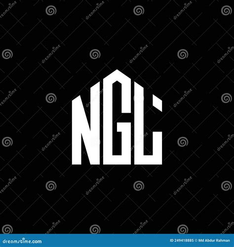 NGL Letter Logo Design on BLACK Background. NGL Creative Initials ...