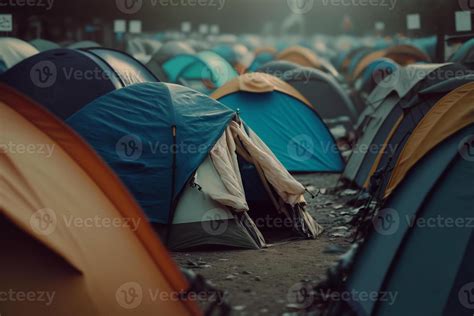 refugee camp tents illustration 22083360 Stock Photo at Vecteezy