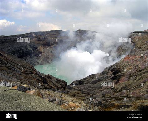 mt.aso japan active volcano Stock Photo - Alamy