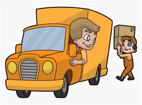 Animated Clipart Delivery Truck, HD Png Download , Transparent Png ...