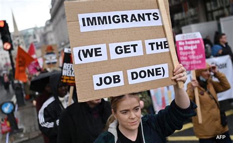 Thousands Protest In London Against UK's New Migrant Bill