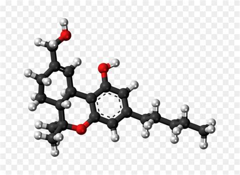 Download Metabolites Modeled In 3d - Thc Molecule Structure 3d Clipart Png Download - PikPng