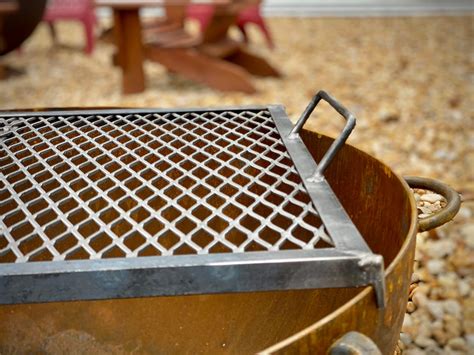 42" Heavy Duty Handcrafted Fire Pit Cooking Grate | Custom Fire Pits ...