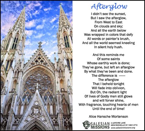 Afterglow - Salesian Missions