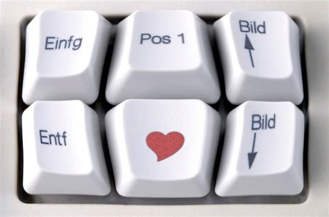 Premium Photo | Keyboard with heart sign