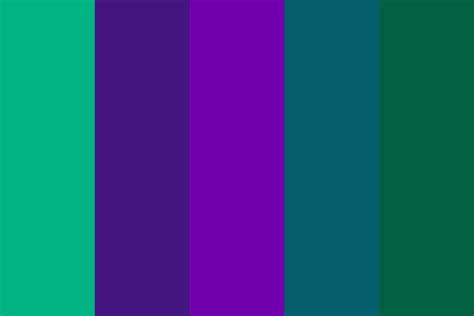 Blue-Green-Purple Color Palette