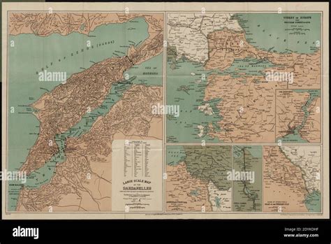 Dardanelles map hi-res stock photography and images - Alamy