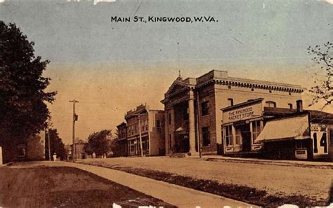 Kingwood West Virginia Main Street Scene Racket Store Antique Postcard KA689036 - Mary L. Martin ...