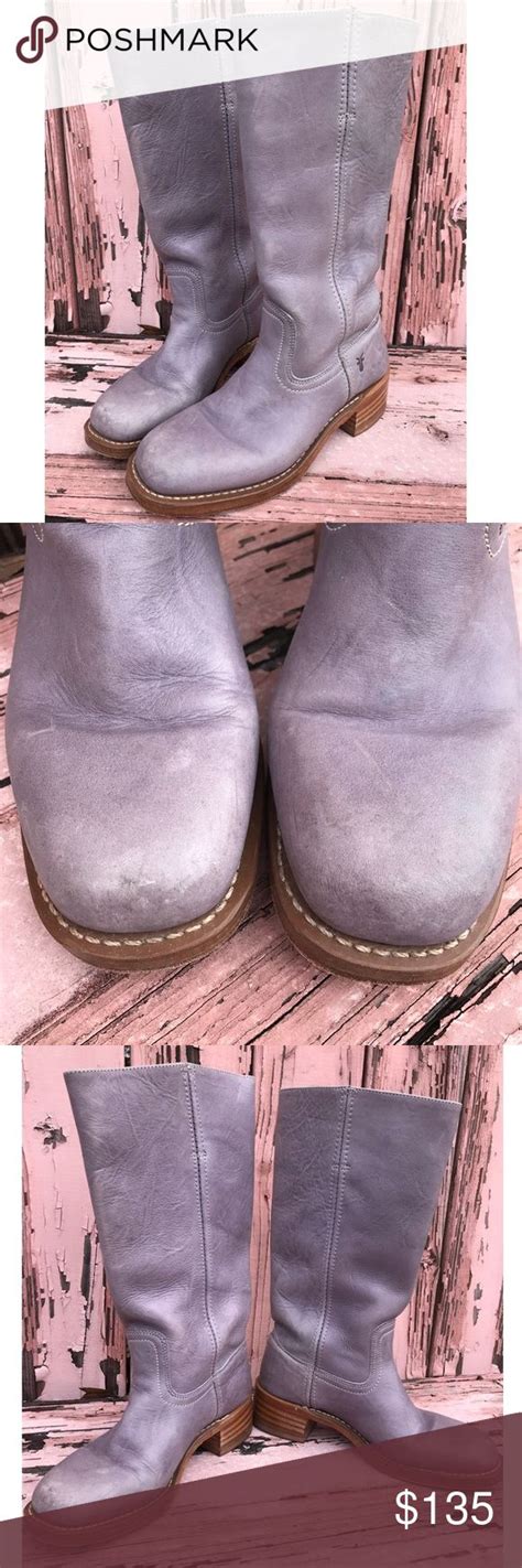 🚫 SOLD on eBay ... Frye gray campus boots | Boots, Frye, Frye campus boots