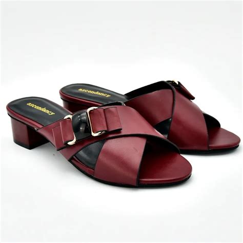 Wine red color lady shoes elegant design italian shoes low heel size 38 to 42 simple and ...