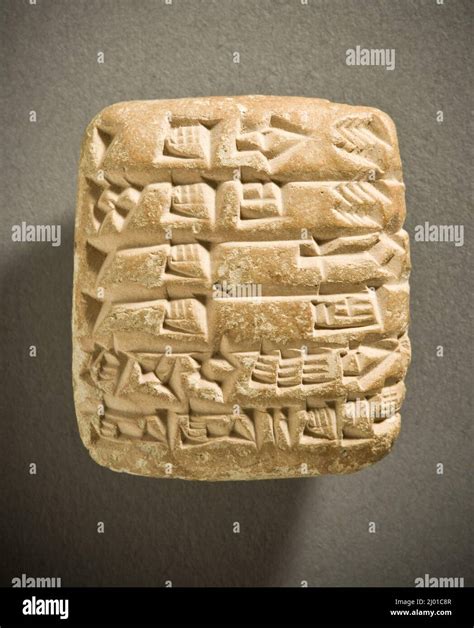 Cuneiform Tablet. Mesopotamia, circa 2052 B.C.. Tablets. Clay Stock ...