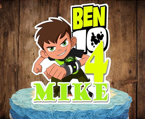 Ben 10 Cake Topper Personalized Cake Topper Custom Cake | Etsy