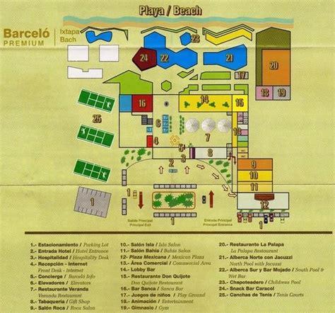 Resort Map | Barcelo Ixtapa Beach Resort | Ixtapa, Mexico