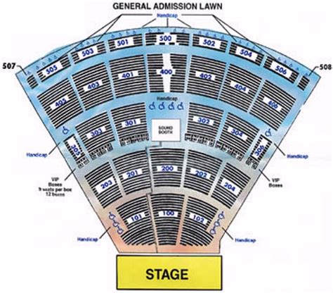 Marcus Amphitheater Seating Chart With Rows And Seat Numbers ...