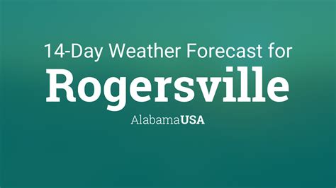 Rogersville, Alabama, USA 14 day weather forecast