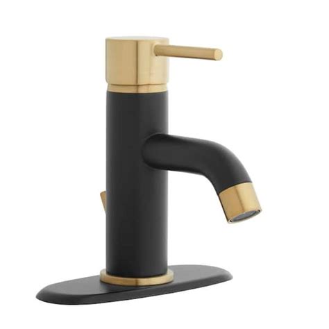 Glacier Bay Modern Single Hole Single-Handle Low-Arc Bathroom Faucet in ...