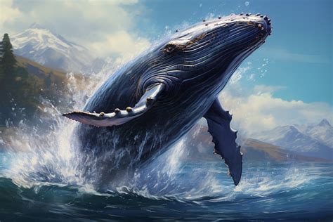 Blue Whale Breaching Free Stock Photo - Public Domain Pictures