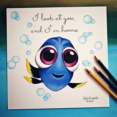 Baby Dori by Be Only Fantasie | Easy disney drawings, Disney drawings, Disney princess drawings