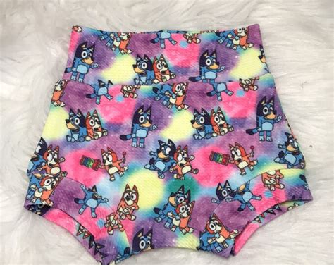 Bluey Blue Dog High Waisted Bummies, Diaper Cover, Bummies, Baby ...