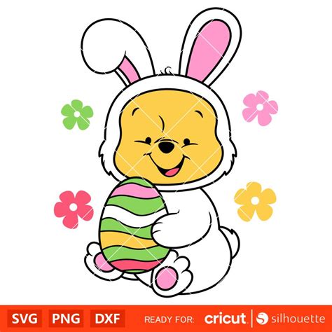 Baby Bunny Winnie The Pooh Svg, Easter Bunny Svg, Happy Easter Svg ...