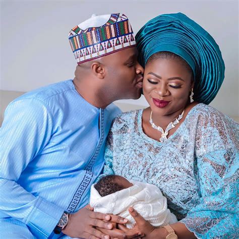 Adorable Loveup Photo Of Adebayo And His Wife With Their New Born Baby ...