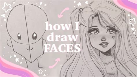 🌸 How I Draw Faces 🌸 // easy tutorial [my art style] - YouTube