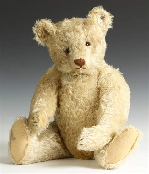 Vintage White Mohair Steiff Teddy Bear | Cottone Auctions