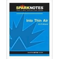 Into Thin Air (SparkNotes Literature Guide) by SparkNotes — Reviews ...