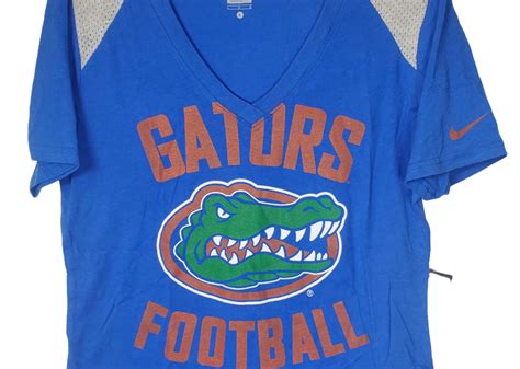 Nike Women's Florida Gators Stadium Football V-Neck T-Shirt, Blue, Medium 886913062553 | eBay