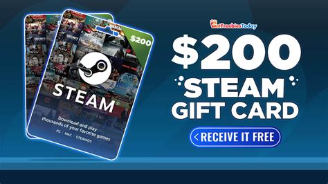 Free $200 Steam Gift Card | GetFreebiesToday.com