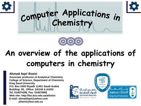 (PDF) An overview of the applications of computers in chemistry ...