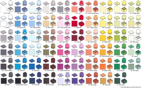 Lego Color Chart | Official Color Chart from 2012 | q_159 | Flickr