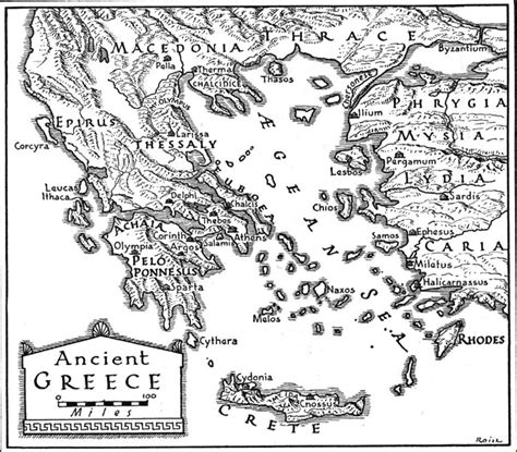 Map of Ancient Greece - Free Printable Maps