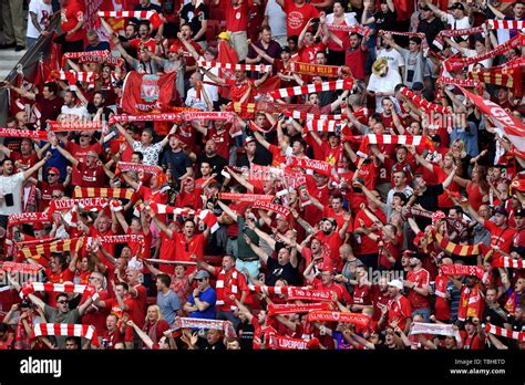 Liverpool fans prior to the UEFA Champions League Final at the Wanda ...