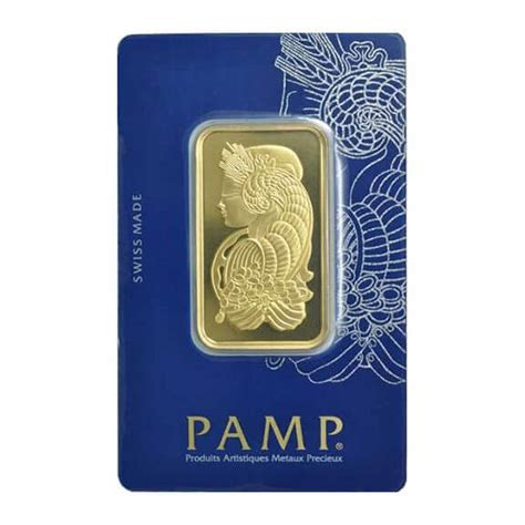 PAMP Suisse Gold Bar 1 oz: Best Prices with Low Premiums