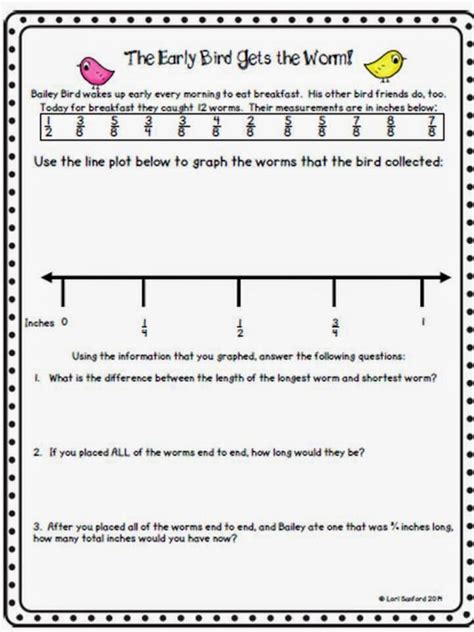 Worksheet Wednesday: Fractions on a line plot FREEBIE | Line plot ...