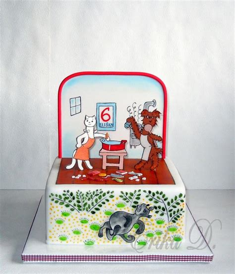 dog and cat - Decorated Cake by Derika - CakesDecor